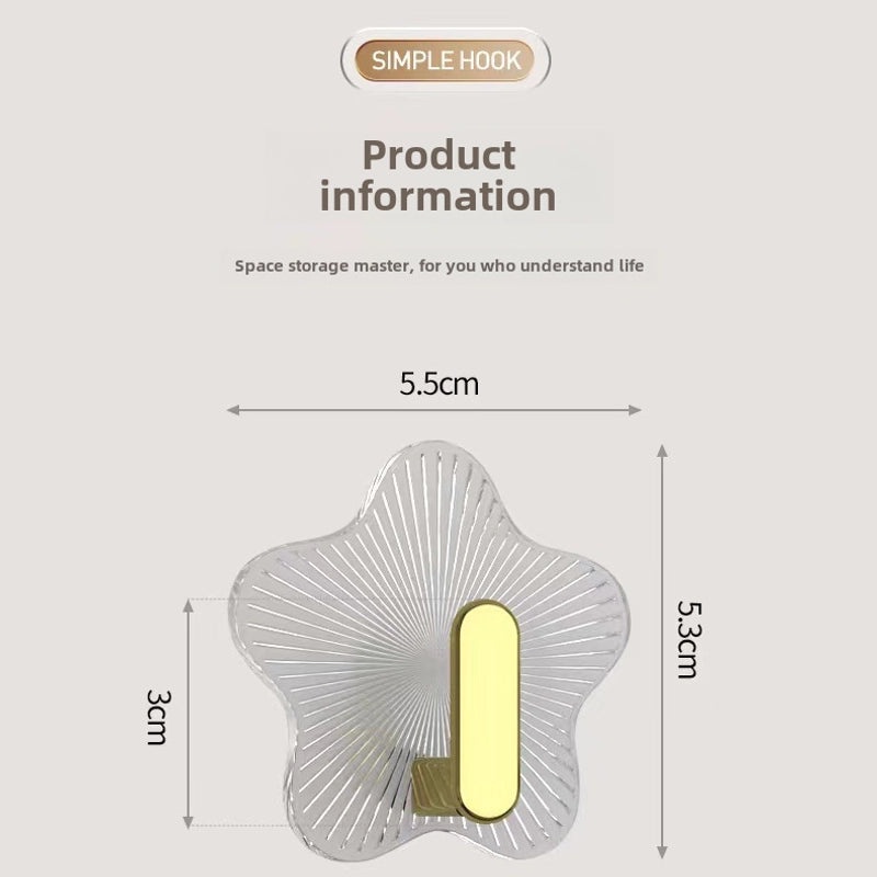 Luxury Seamless Strong Star Light Coat Hook | Home Décor & Organization Accessories