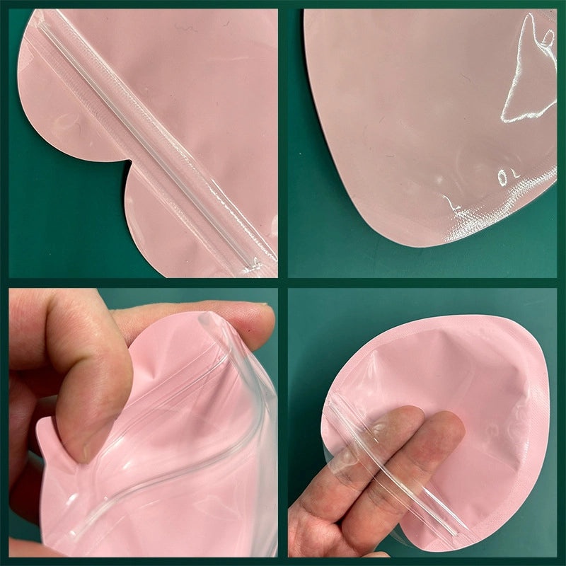 100PCS Macaron Themed Jewelry Ziplock Bags Small Resealable Gift Bags for Candy and Food Packaging|Jewelry Accessories Packaging