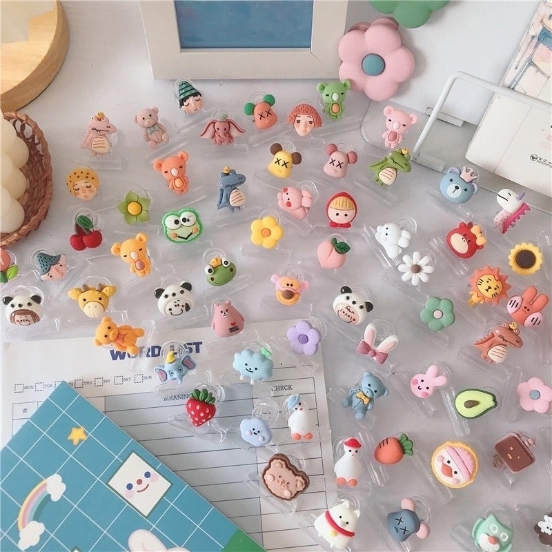Cute Cartoon Christmas Plastic Clips for Storage | Home Organization Accessories