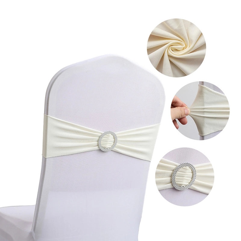 Elegant Solid Color Polyester Chair Cover for Weddings and Events|Home Decor & Furniture Accessories