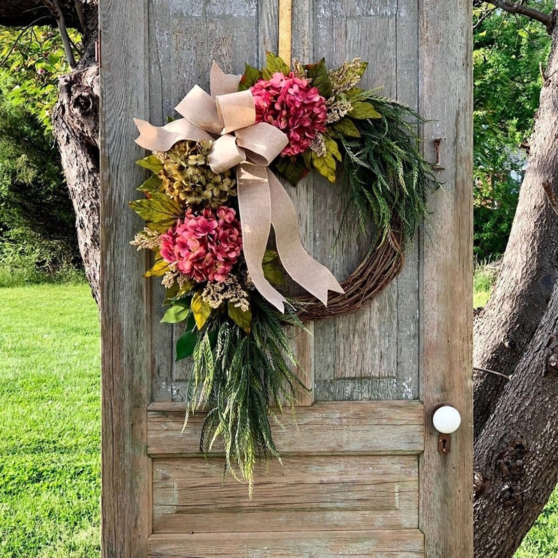 Rustic Farmhouse Artificial Garland for Front Door Decoration|Home Decor