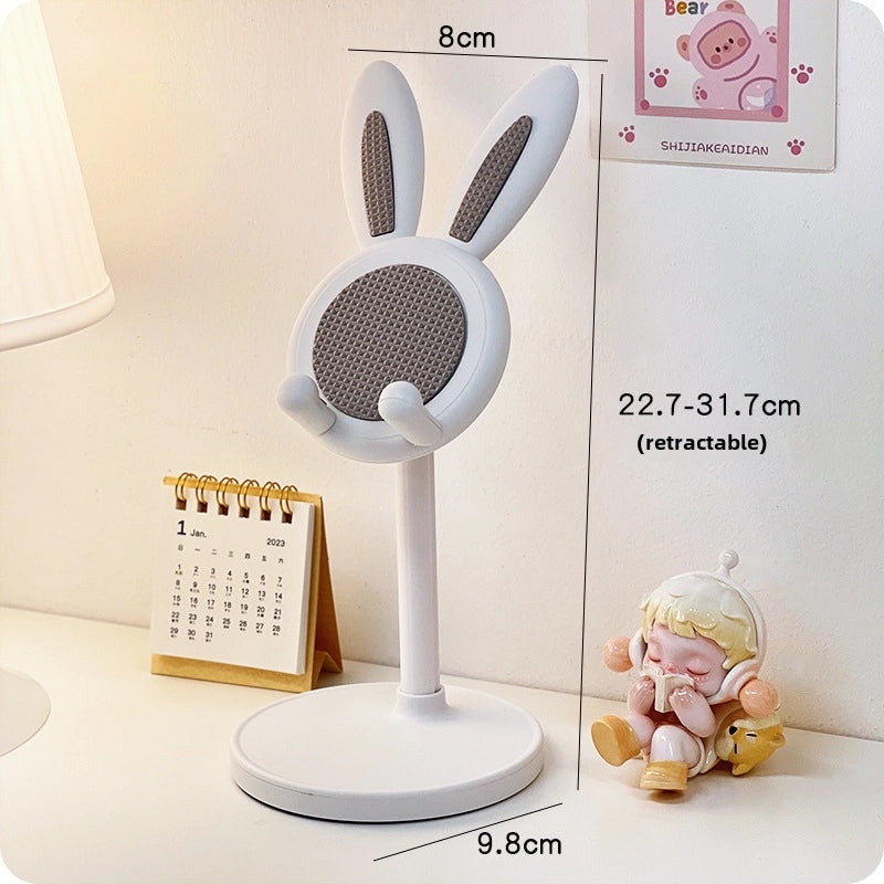Adjustable Bunny Phone Holder Stand | Mobile Desktop Bracket for Students, Selfies, Live Streaming | Home & Office Accessories|Phone Accessories