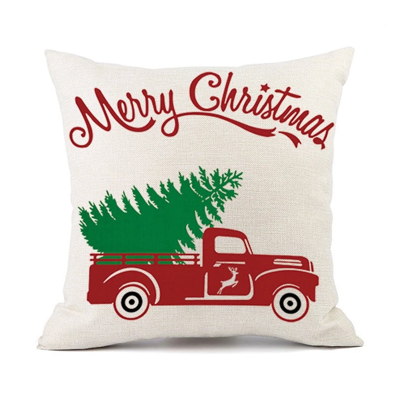 Christmas Snowflake Linen Pillow Covers for Couch Sofa Decor | Home & Living Pillows