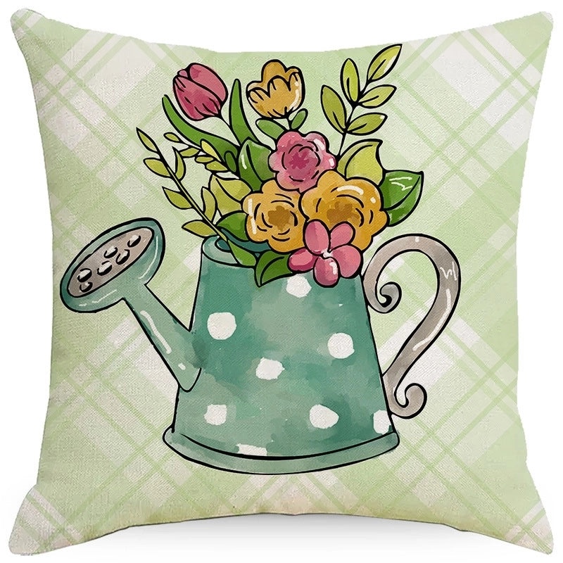 Rustic Floral Linen Pillow Covers | Home Decor & Bedding