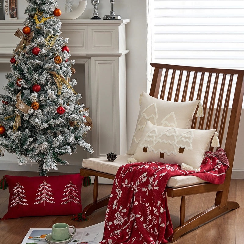 Festive Christmas Couch & Sofa Decorations for Holiday Home | Holiday Home Decor