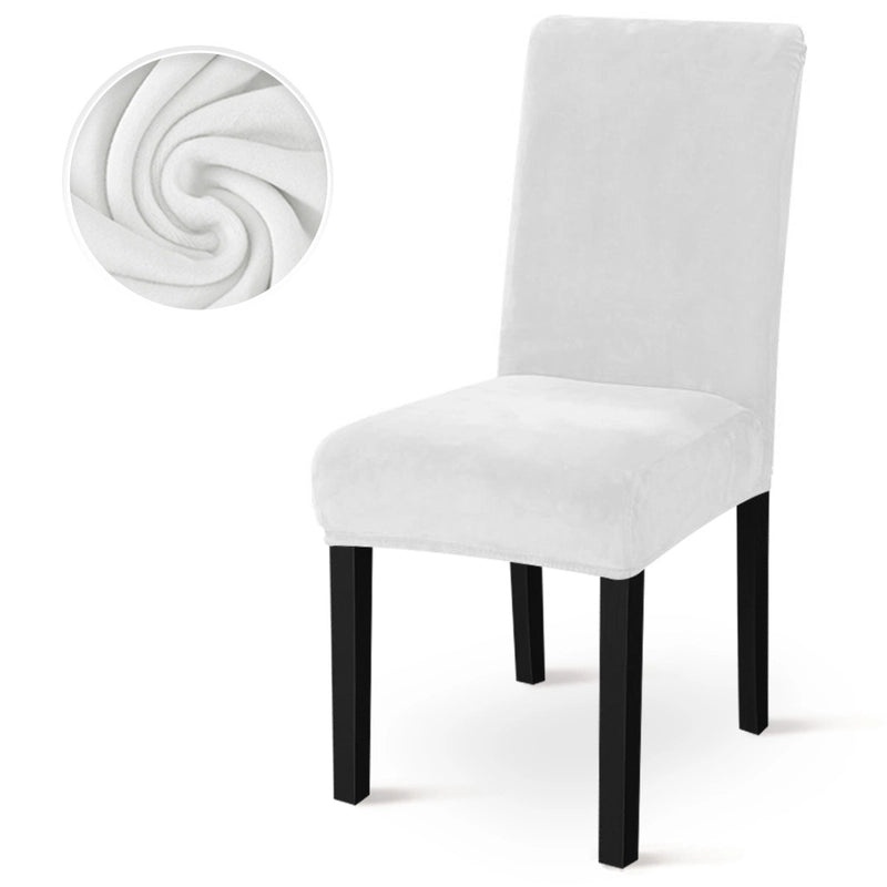 Elegant Solid Color Polyester Chair Cover | Home Decor & Furniture Accessories