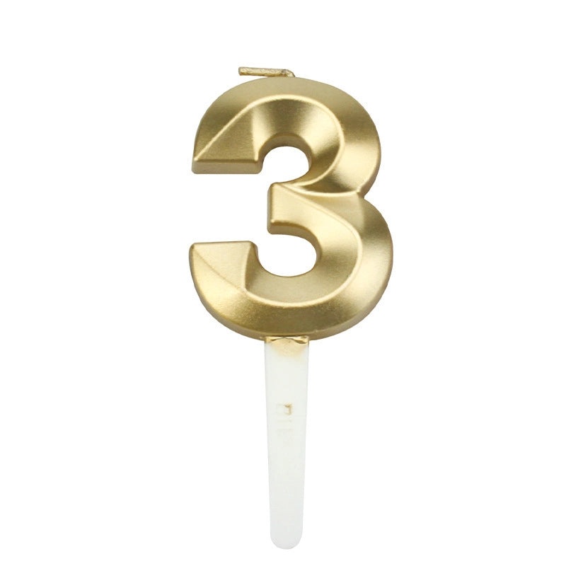 Minimalist Classic Number Candle Decorative Festival Props|Home Decor & Seasonal Accessories