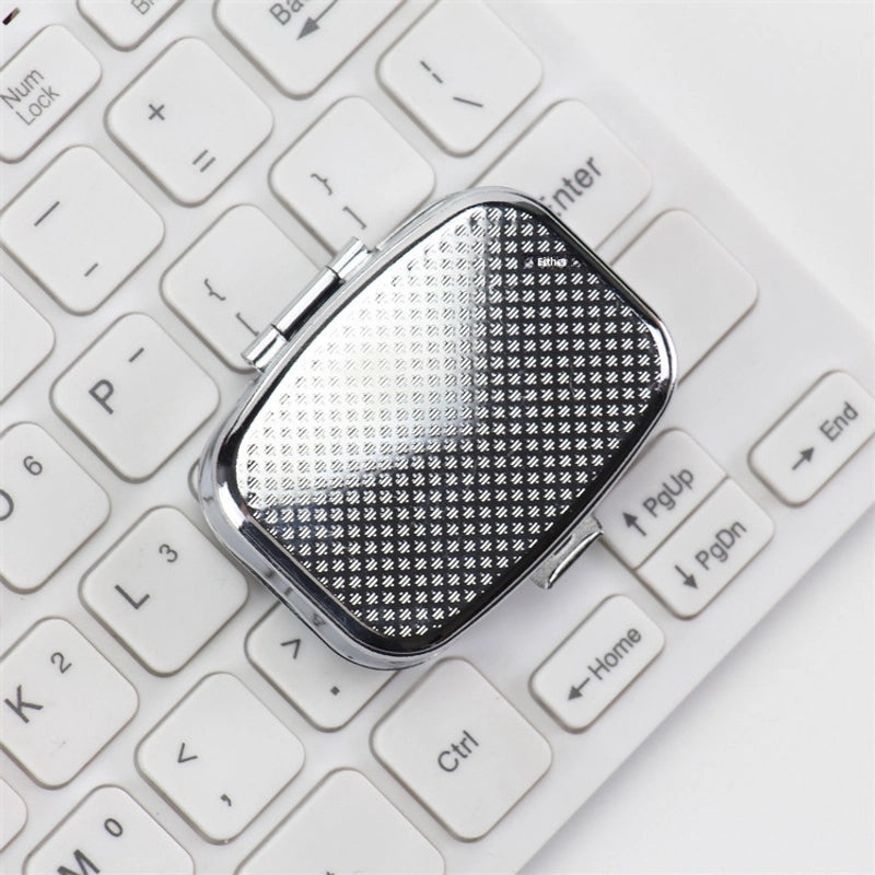 Portable Metal Two-Compartment Mini Storage Box for Jewelry and Medicine | Jewelry Storage Boxes