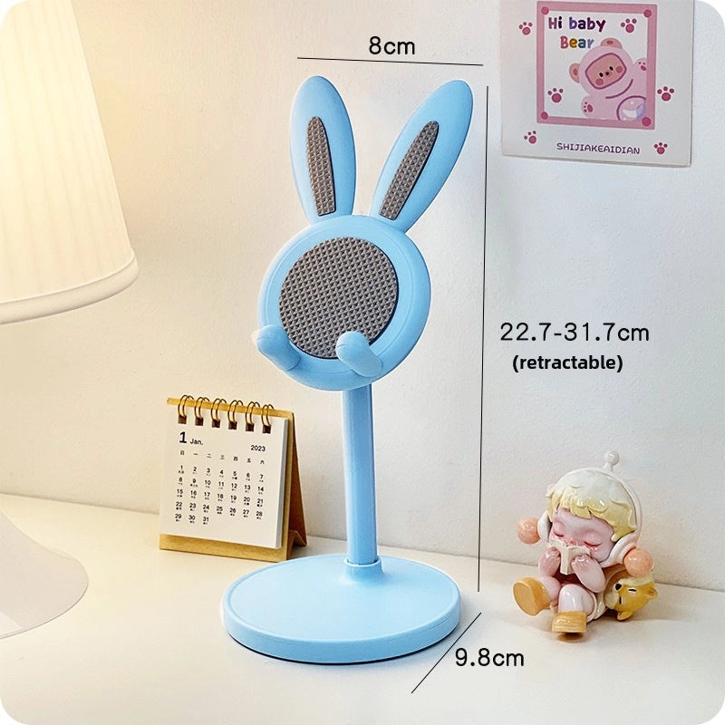 Adjustable Bunny Phone Holder Stand | Mobile Desktop Bracket for Students, Selfies, Live Streaming | Home & Office Accessories|Phone Accessories