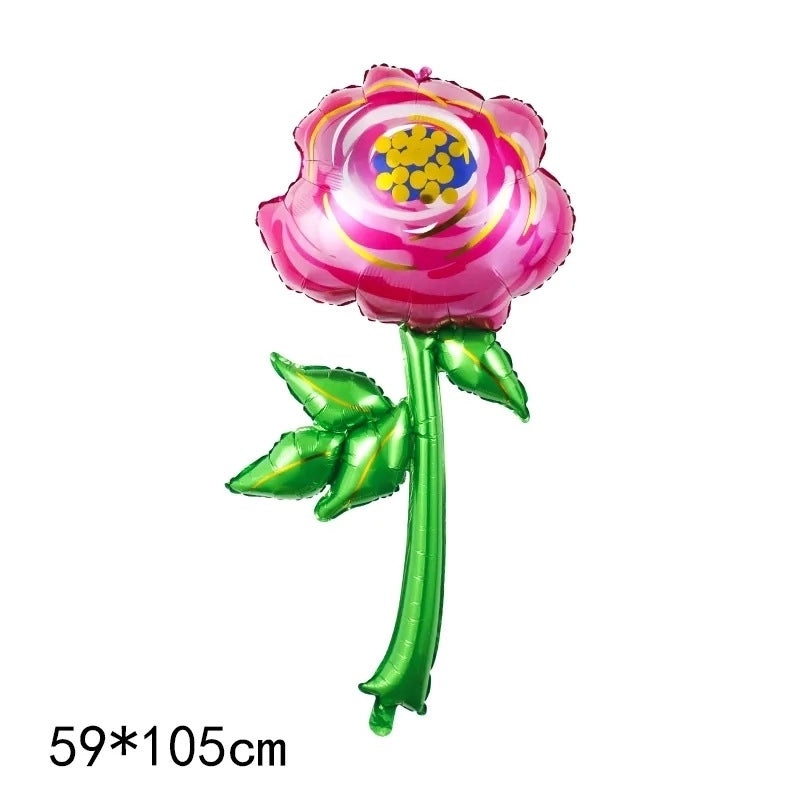 Birthday Rose and Daisy Flower Aluminum Foil Balloon for Party Decorations|Party Supplies Balloons