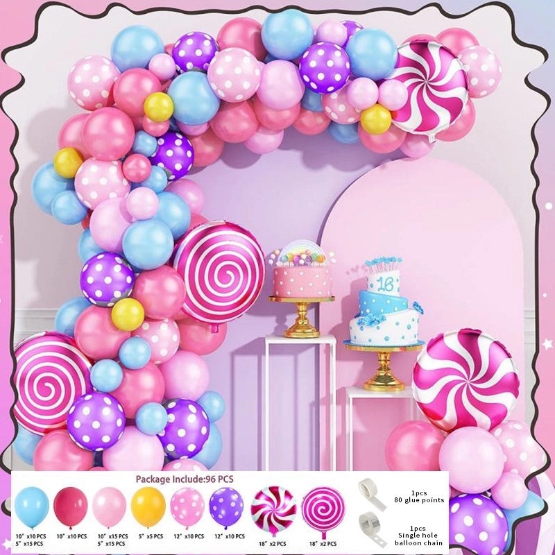 Sweet Pastoral Birthday Letter Balloons Aluminum Foil Party Decoration|Party Supplies