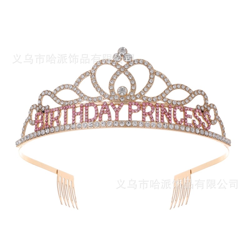 Birthday Princess Crown Jewelry Alloy Birthday Accessories|Jewelry & Accessories