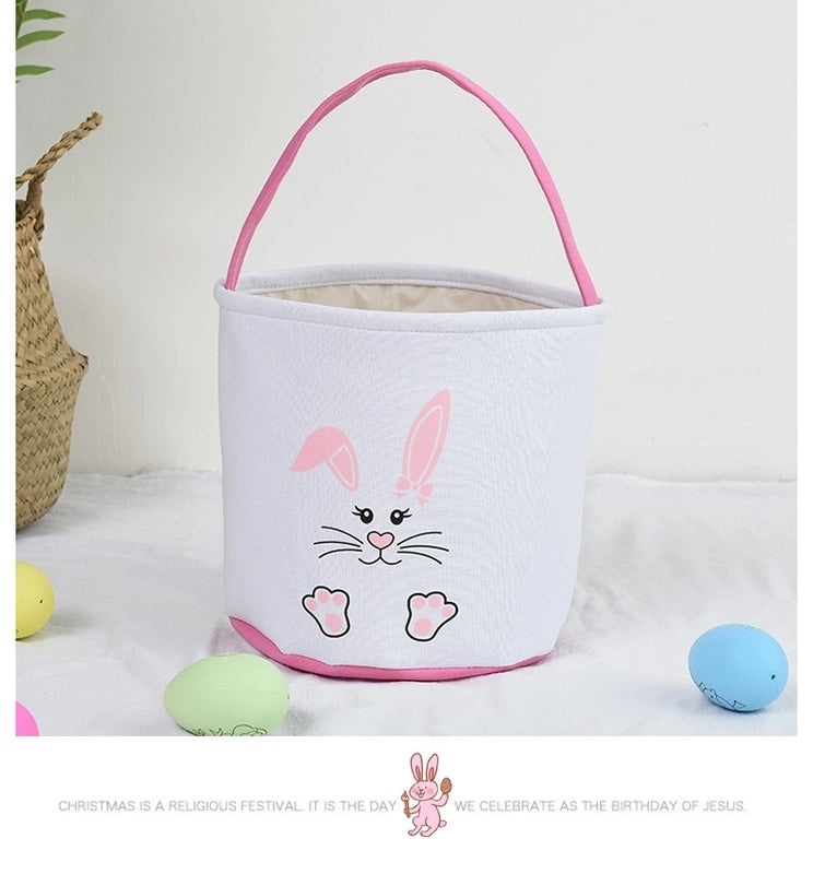 Minimalist Easter Rabbit Cloth Basket for Daily Use | Home Decor & Seasonal Accessories