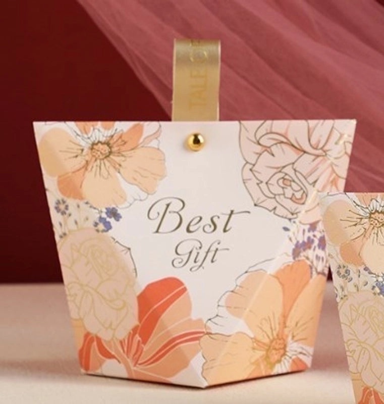 Floral Letter Paper Gift Bags for Wedding Banquets|Wedding Accessories
