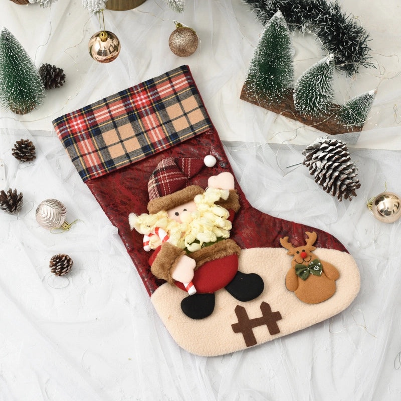 Christmas Festive Santa Claus and Snowman Socks Soft Cotton Holiday Party Wear 1 Pair|Holiday Accessories