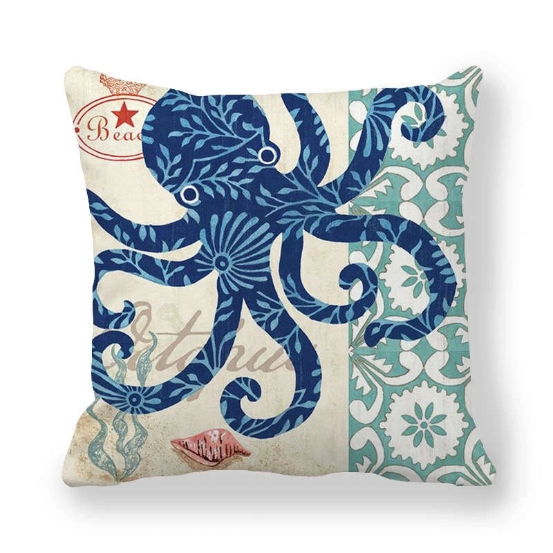 Vintage Animal Landscape Peach Skin Fiber Pillow Covers|Home Decor Pillows