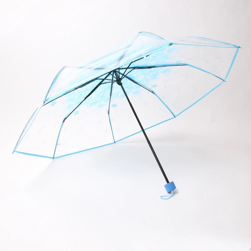 Cute Transparent Cartoon Umbrella Thickened Clear Student Rain Gear for Outdoor Photoshoot | Umbrellas & Rain Gear