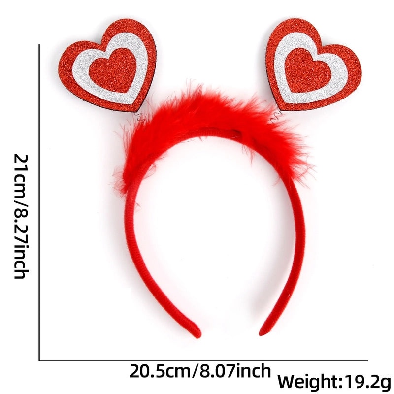 Valentine's Day Heart Shaped Plastic Headband for Party Festival|Accessories & Hair Accessories