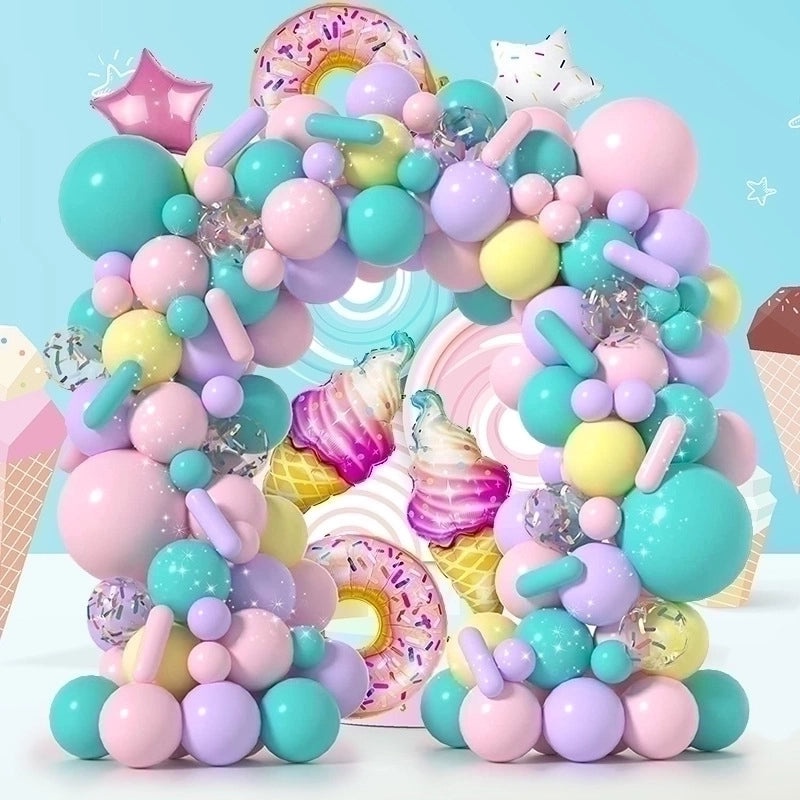 Birthday Princess Ice Cream Foil Balloons for Birthday Party | Party Decorations Balloons