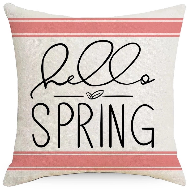 Rustic Floral Linen Pillow Covers | Home Decor & Bedding