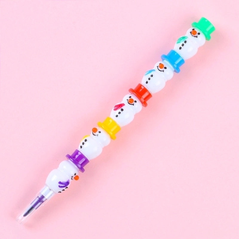 Creative Snowman Shaped Erasable Crayon Pencil, Removable and Fun Drawing Tool | Stationery & Art Supplies