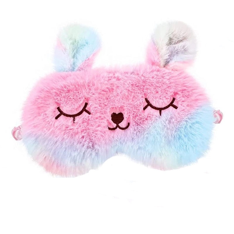 Adorable Cartoon Cotton Plush Satin Sleep Mask | Sleep Accessories