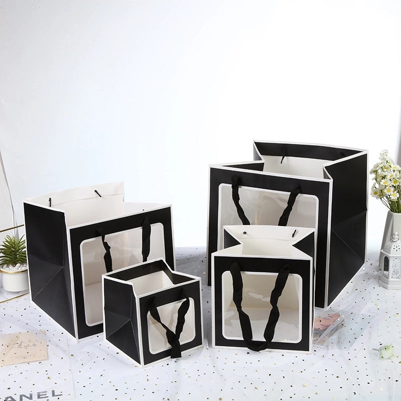 Elegant Minimalist Solid Color Gift Bags for Parties and Festivals | Party Supplies