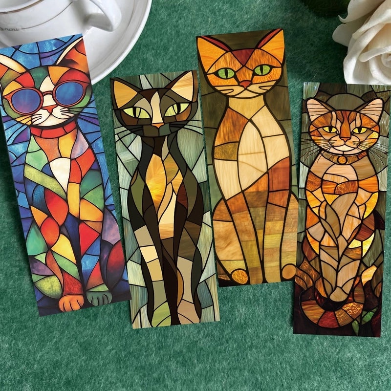 Vintage Color Block Cat Origami Set | Home Decor & Gifts