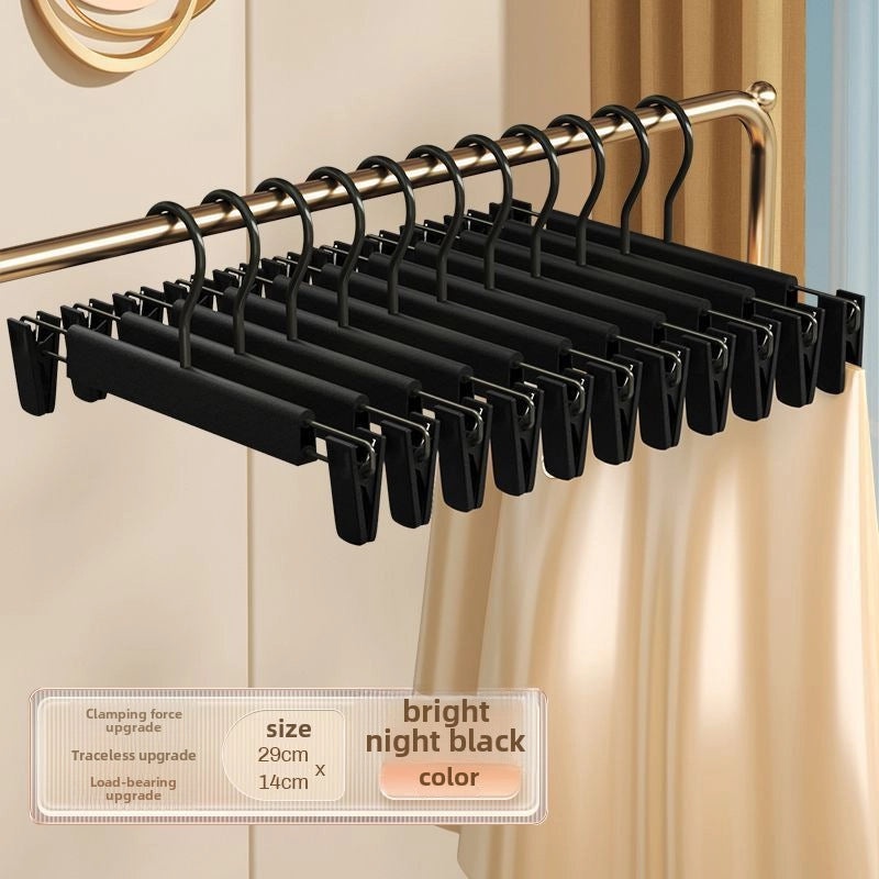5 Pieces Plastic Pants Clips Retractable Seamless Hangers for Clothing Store & Home Drying|Clothing Storage & Organization