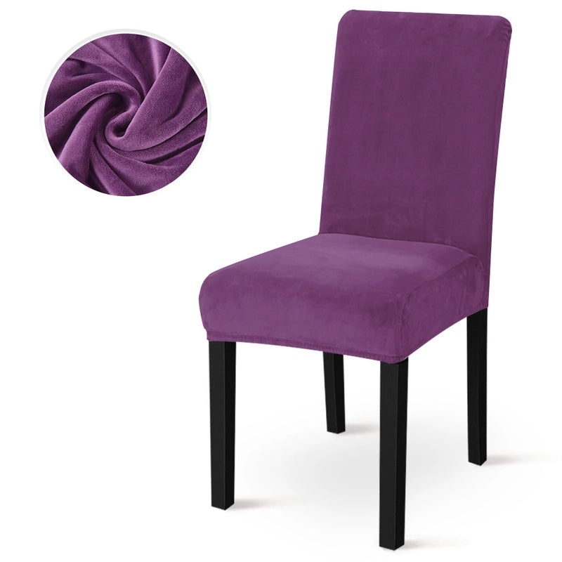 Elegant Solid Color Polyester Chair Cover | Home Decor & Furniture Accessories