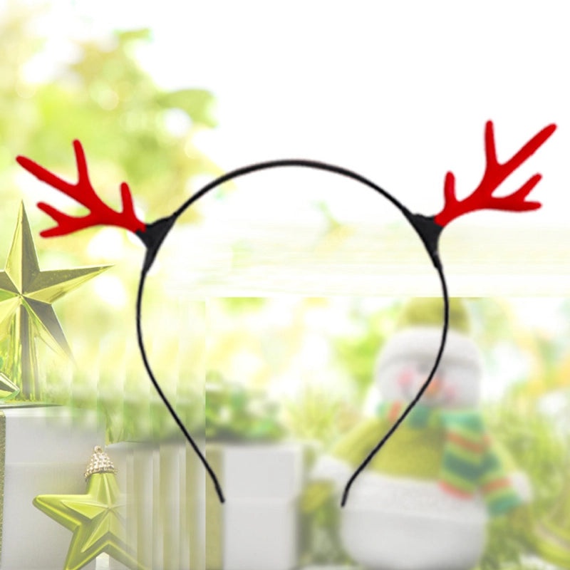 Festive Christmas Hairband with Santa Snowman and Reindeer Antlers for Kids Party Wear|Christmas Accessories