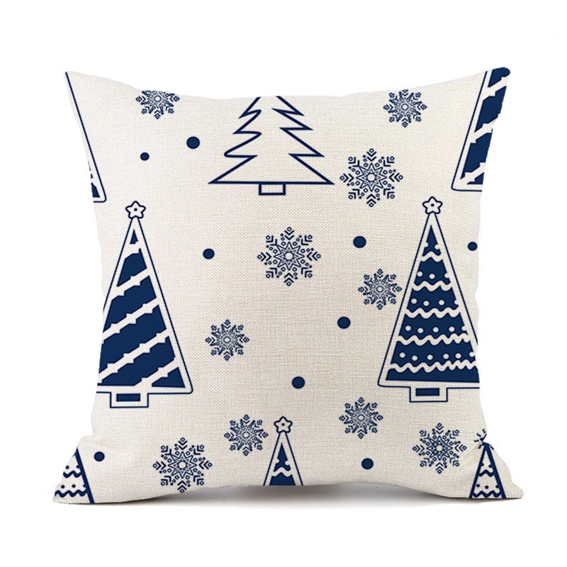 Christmas Snowflake Linen Pillow Covers for Couch Sofa Decor | Home & Living Pillows