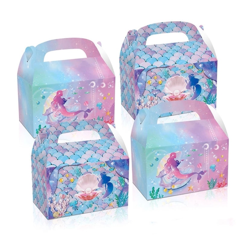 Adorable Mermaid-Themed Paper Gift Bags for Party Wrapping | Party Supplies & Gift Wrapping