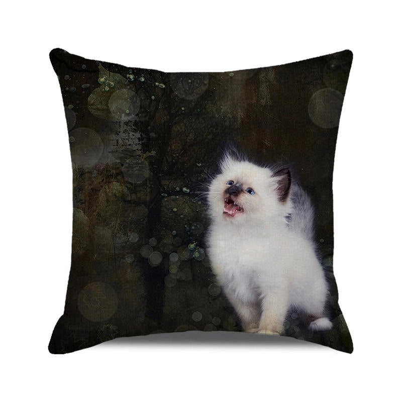 Halloween Cartoon Letter Dog Cat Plush Pillow Cushion for Couch Sofa|Home Decor