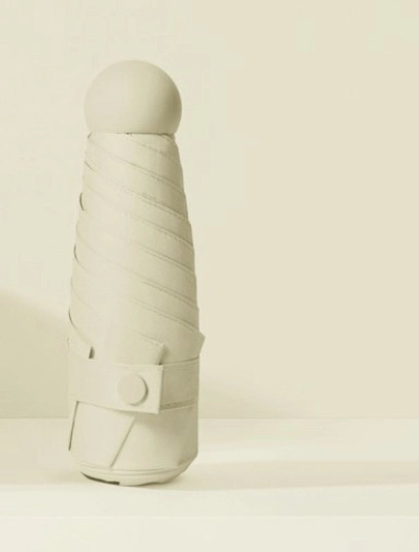 Mini Five-Fold Compact Umbrella | Portable Sun Shade Pocket Umbrella for Sun Protection with Custom Logo | Gifts & Promotional Products