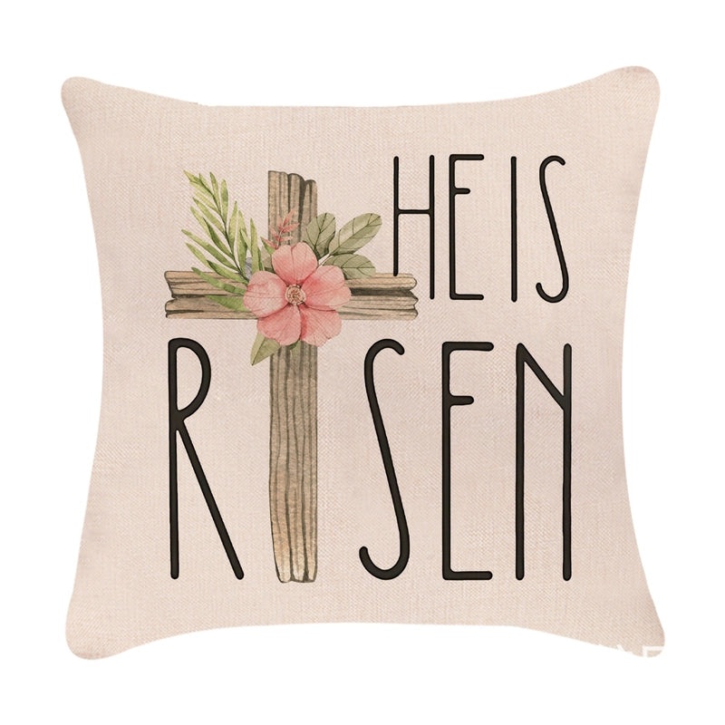 Minimalist Easter Rabbit Linen Pillow Covers for Couch and Sofa Decor | Home Decor Accessories