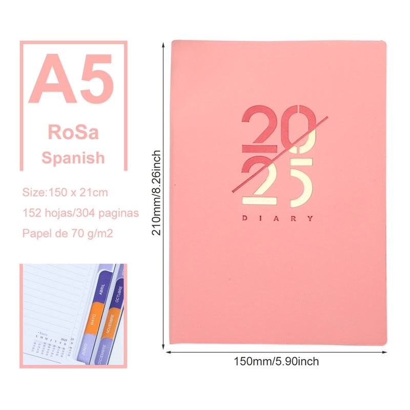 Preppy Style PU Leather Letter Notebook | Stationery & Notebooks