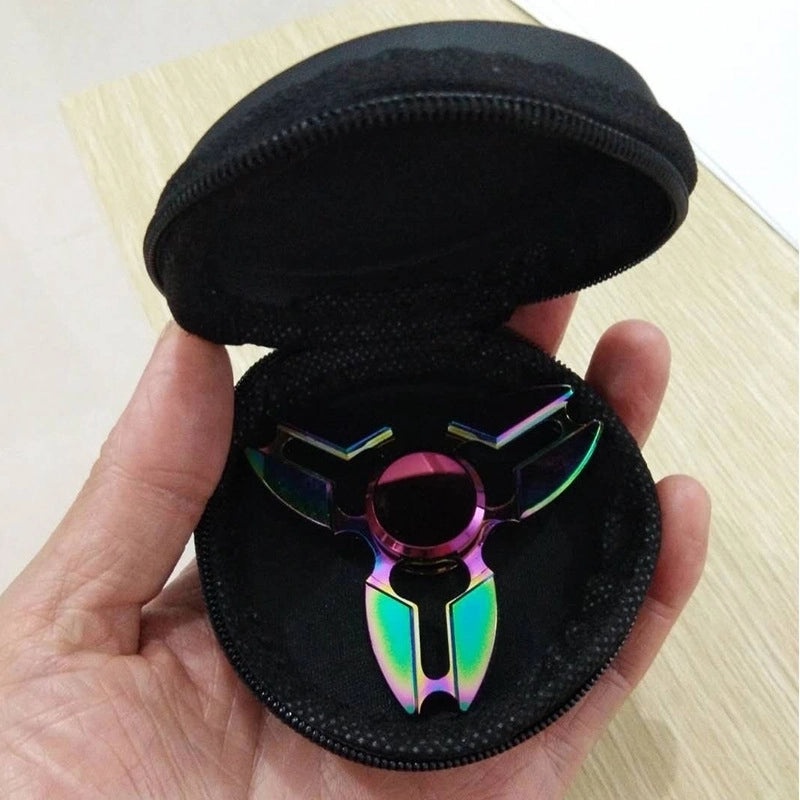 Sleek Solid Color Metal Spinning Top Storage Box|Home & Living|Decorative Storage Containers