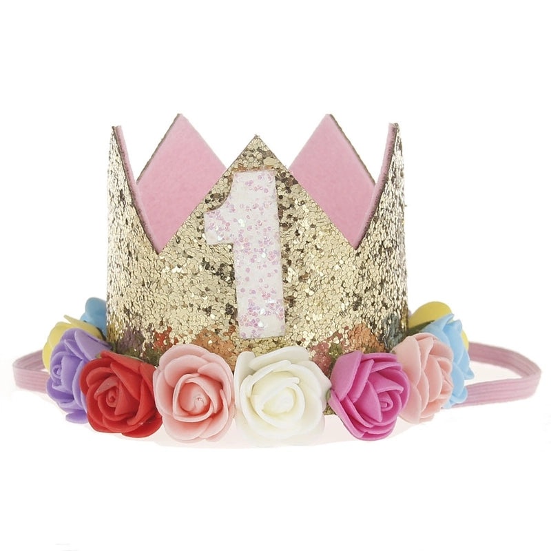 5 Pieces Fashion Crown Plastic Flower Party Headbands|Hair Accessories