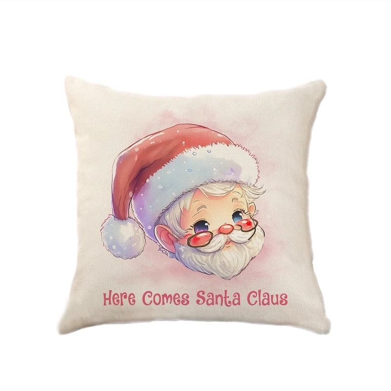 Christmas Holiday Letter Polyester Pillow Covers Couch Sofa Decoration|Home Decor Cushion Covers