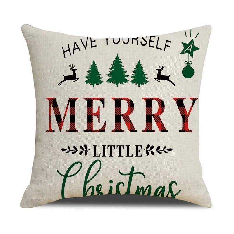 Stylish Elk Print Polyester Pillow Covers | Home Decor Pillows