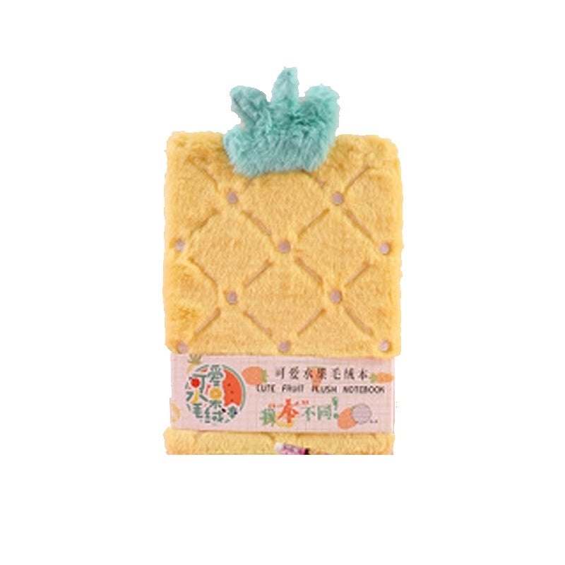 Cute Fruit Plush A5 Handheld Diary Notepad 1 Piece | Stationery & Journals