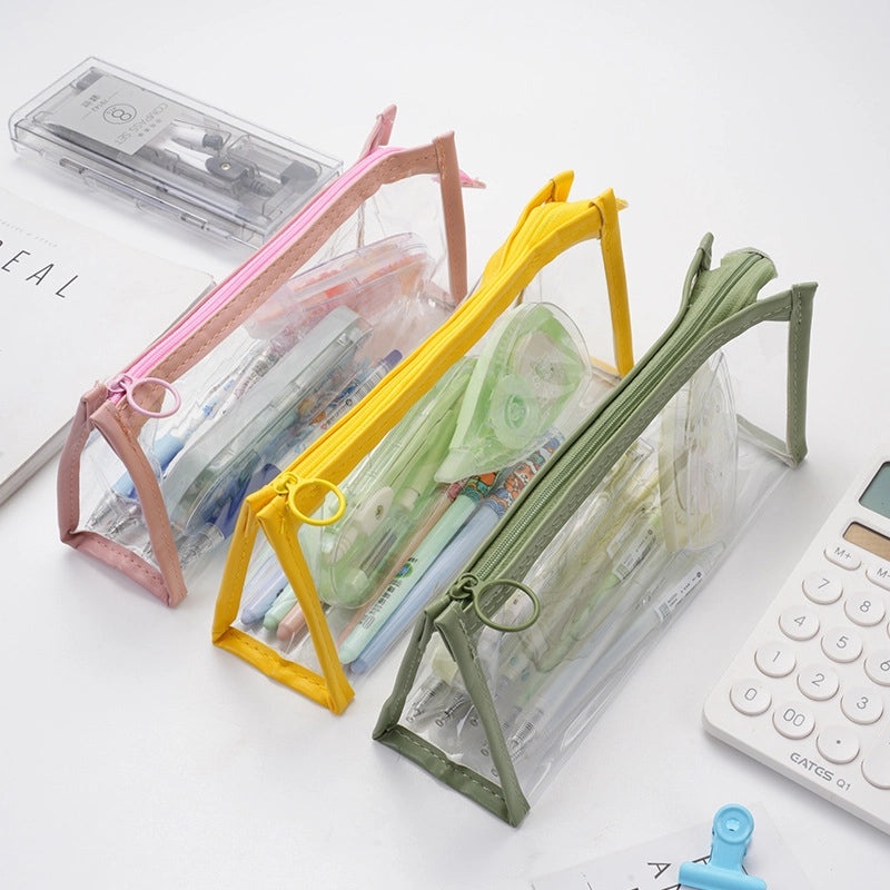 Large Transparent Pencil Case with High Capacity | Stationery Storage & Pencil Bags