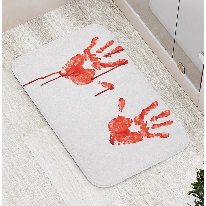 Halloween Retro Solid Color Polyester Floor Mat Bath Mat for Bathroom|Home Decor & Bath Accessories