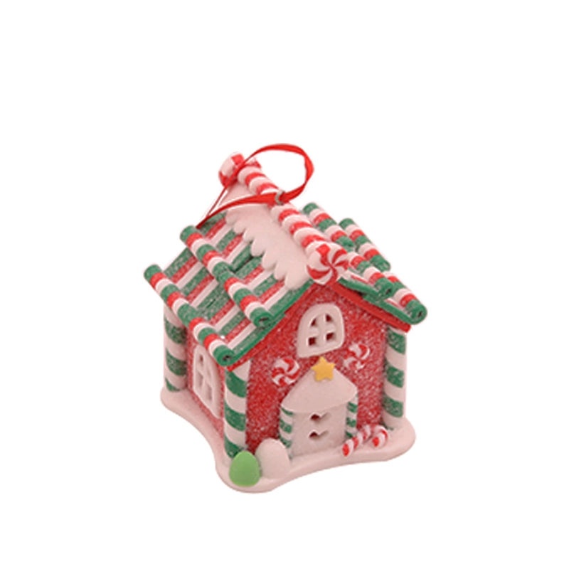Christmas Soft Clay House Ornament Creative Desktop Decoration Small Holiday Gift Ideas|Home Decor & Seasonal Decorations