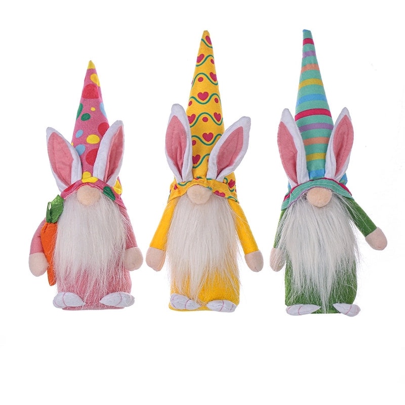 Colorful Easter Bunny Hat Gnome Doll Ornament|Home Decor & Seasonal Decorations