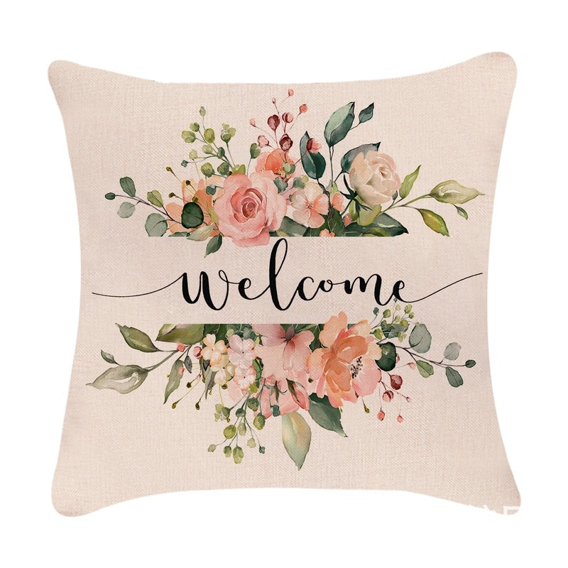 Minimalist Easter Rabbit Linen Pillow Covers for Couch and Sofa Decor | Home Decor Accessories