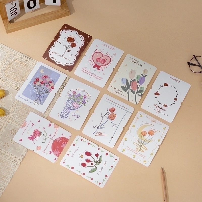 10 Pieces Cute Floral Letter Charms for Valentine's & Mother's Day Daily Wear | Jewelry Accessories