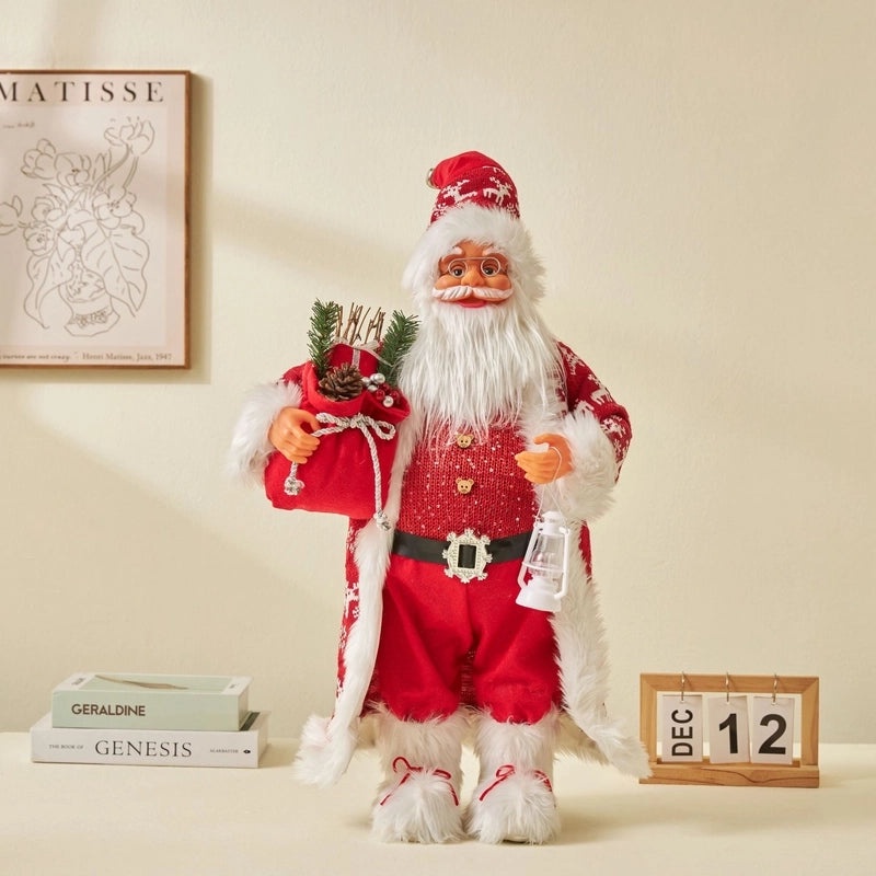 Festive Santa Claus PVC Christmas Party Decorations|Holiday Party Supplies