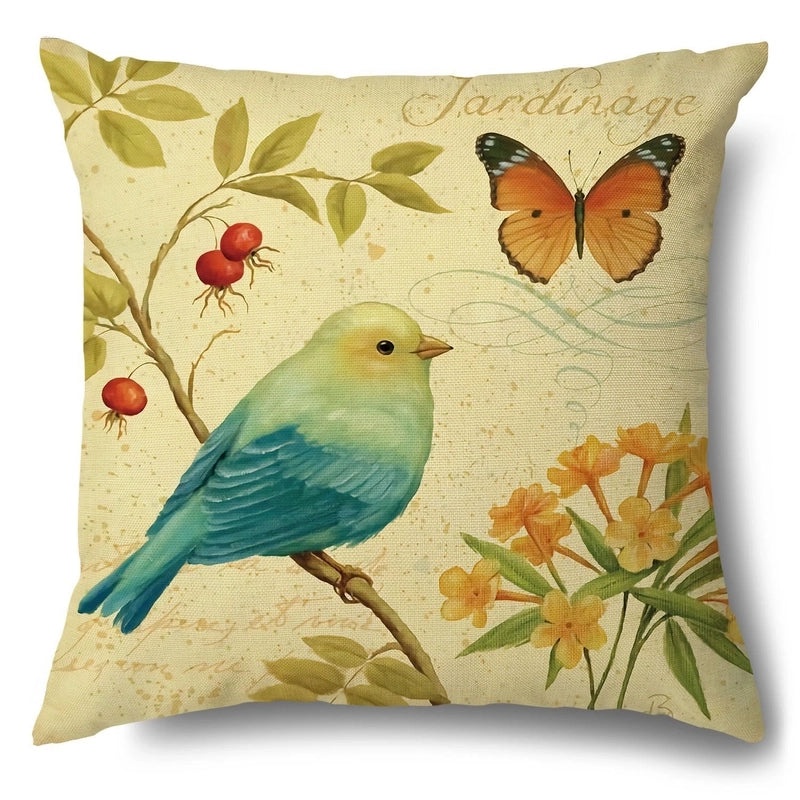 Trendy Animal and Floral Linen Pillow Covers|Home Decor Pillows
